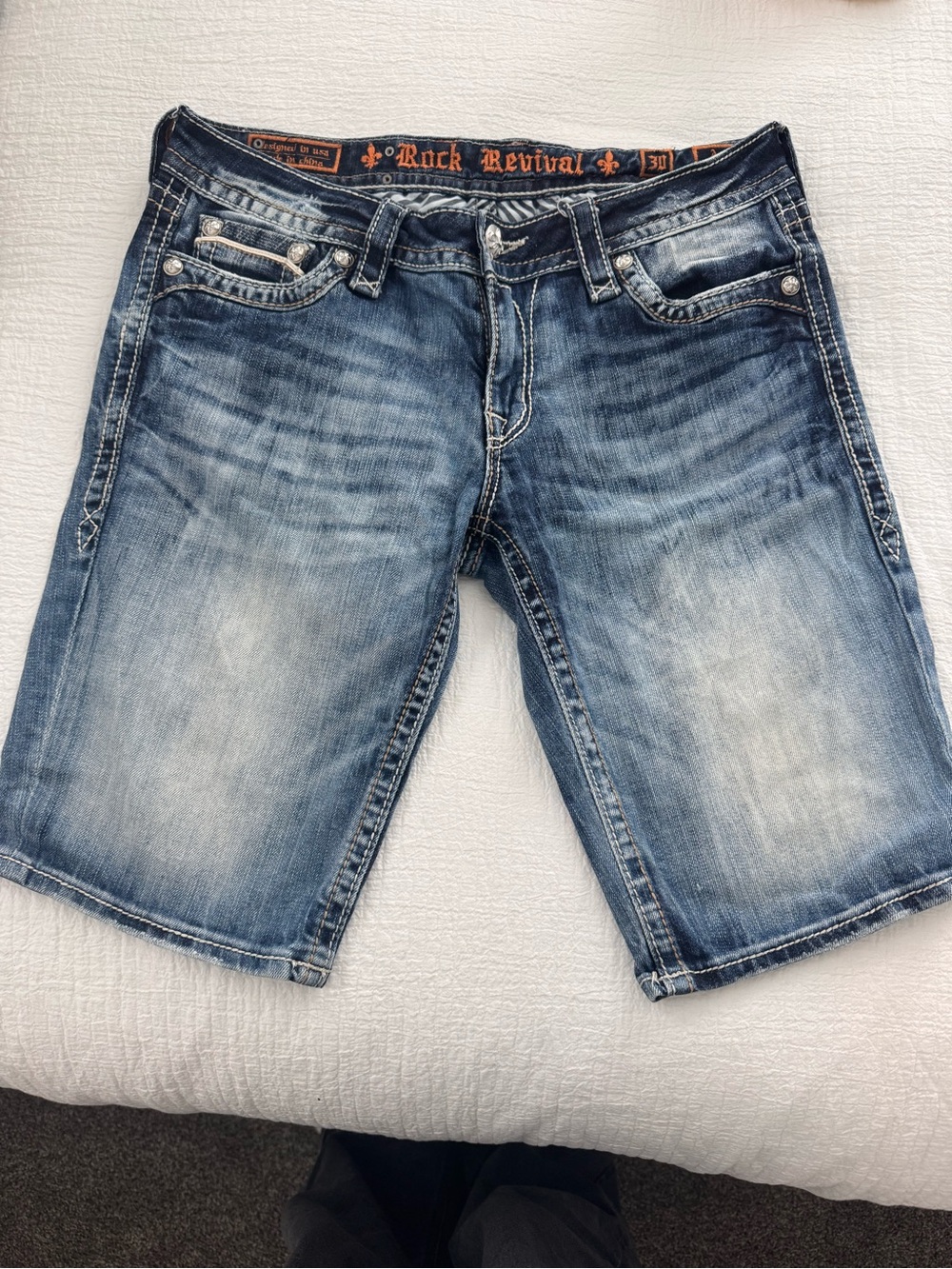 Rock Revival Women’s Blue Denim Shorts